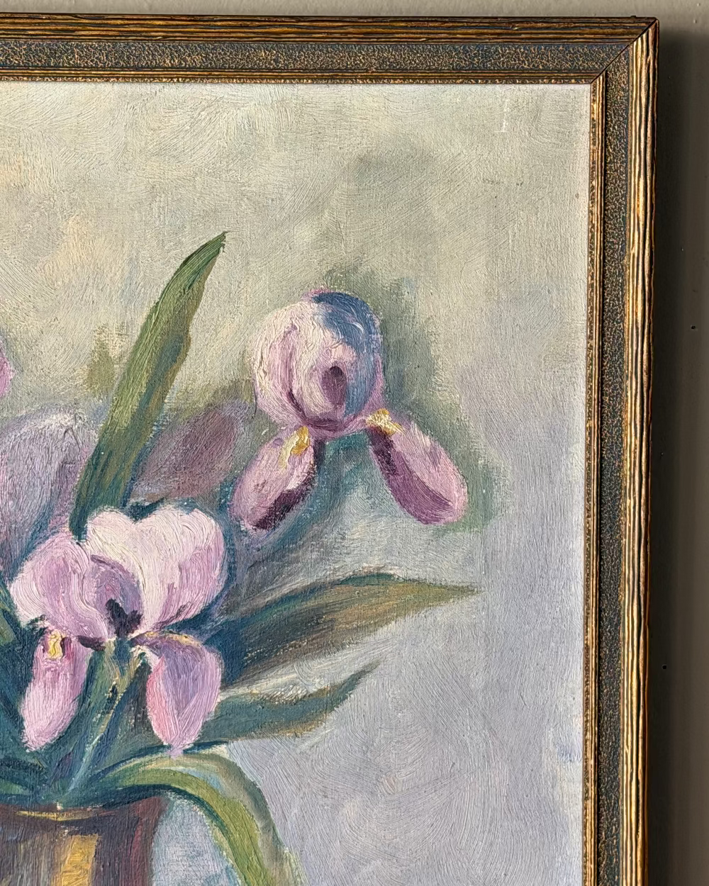 Framed Still Life with Irises