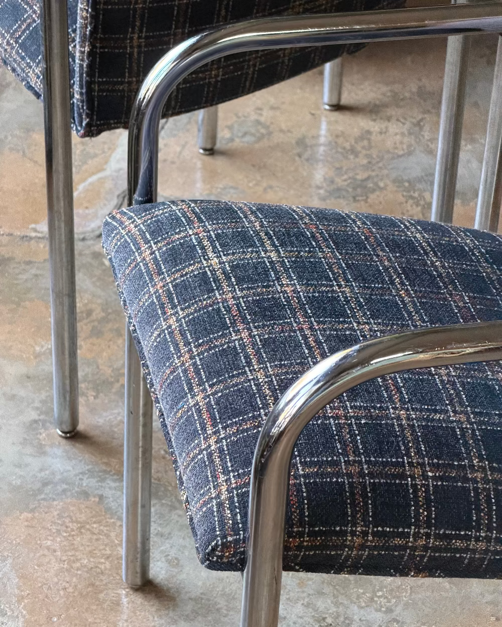 Tubular Chrome Armchairs