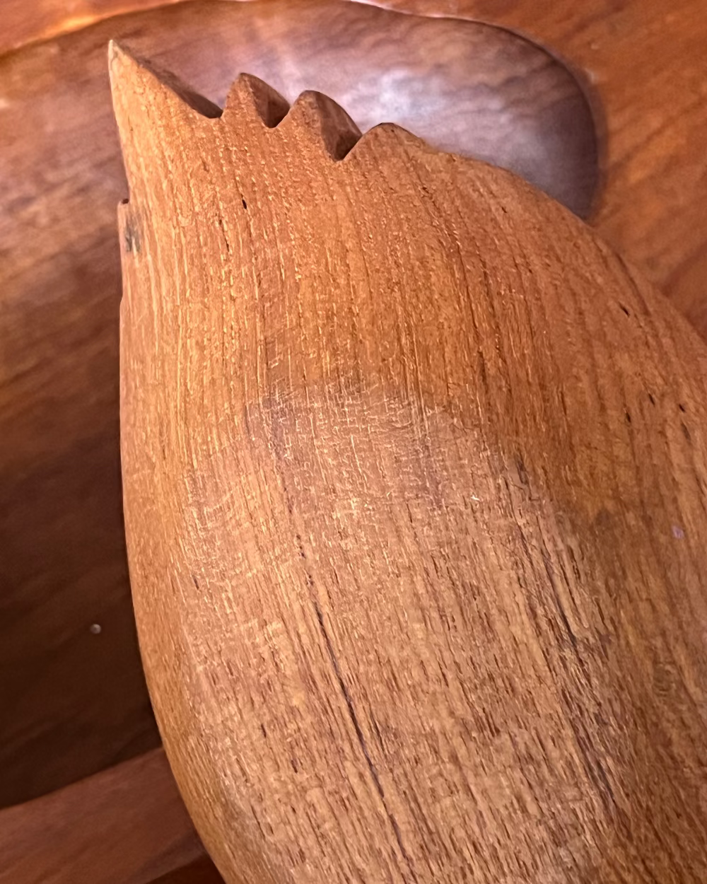 Carved Wood Serving Bowls