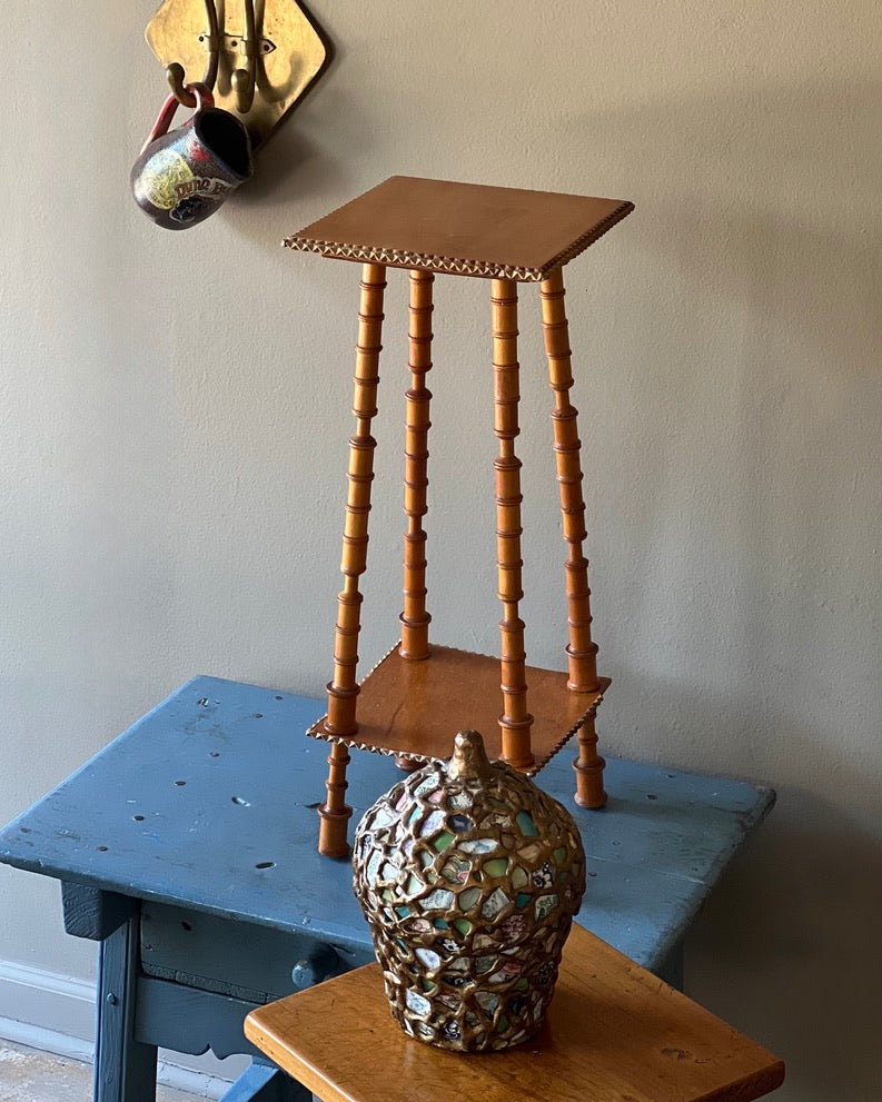 Antique Merchant's Table in Blue