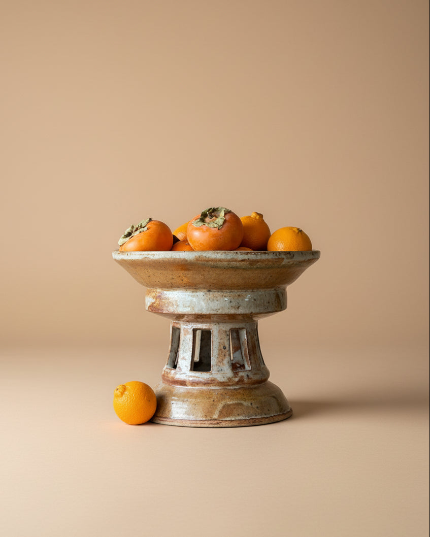 Large Ceramic Compote