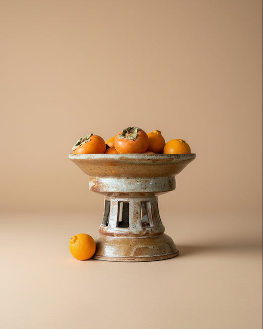 Large Ceramic Compote