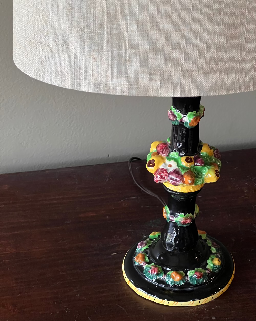 Italian Floral Motif Lamp