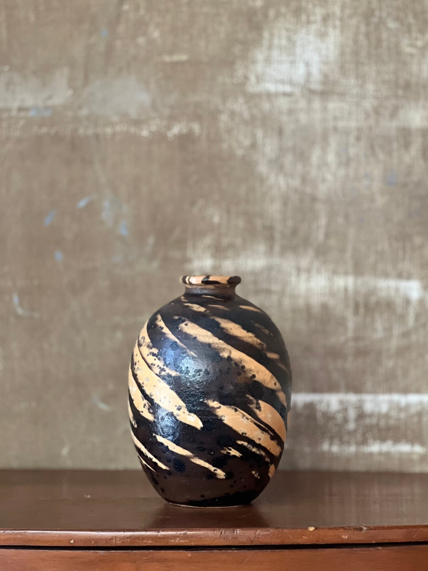 Dramatic Studio Pottery Vase