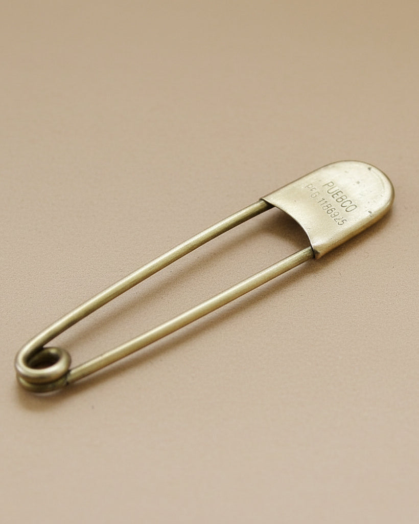Oversized Brass Safety Pin
