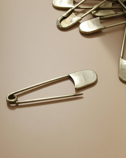 Oversized Brass Safety Pin