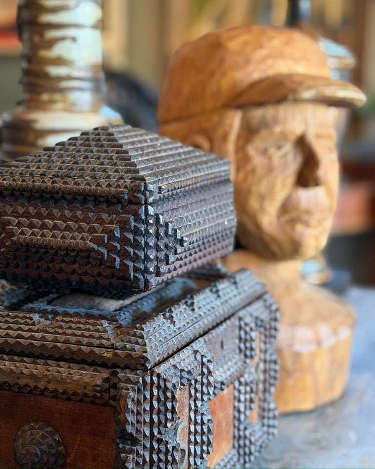 Tramp Art Vanity Box