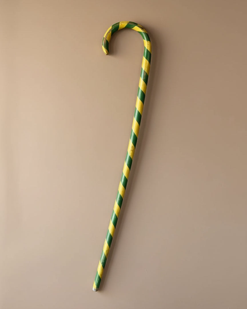 Striped Folk Art Walking Cane