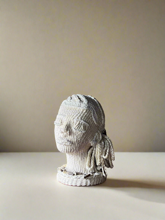 Woven Female Head Sculpture