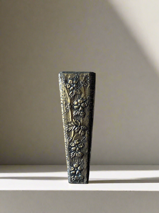 Pressed Brass Decorative Vase