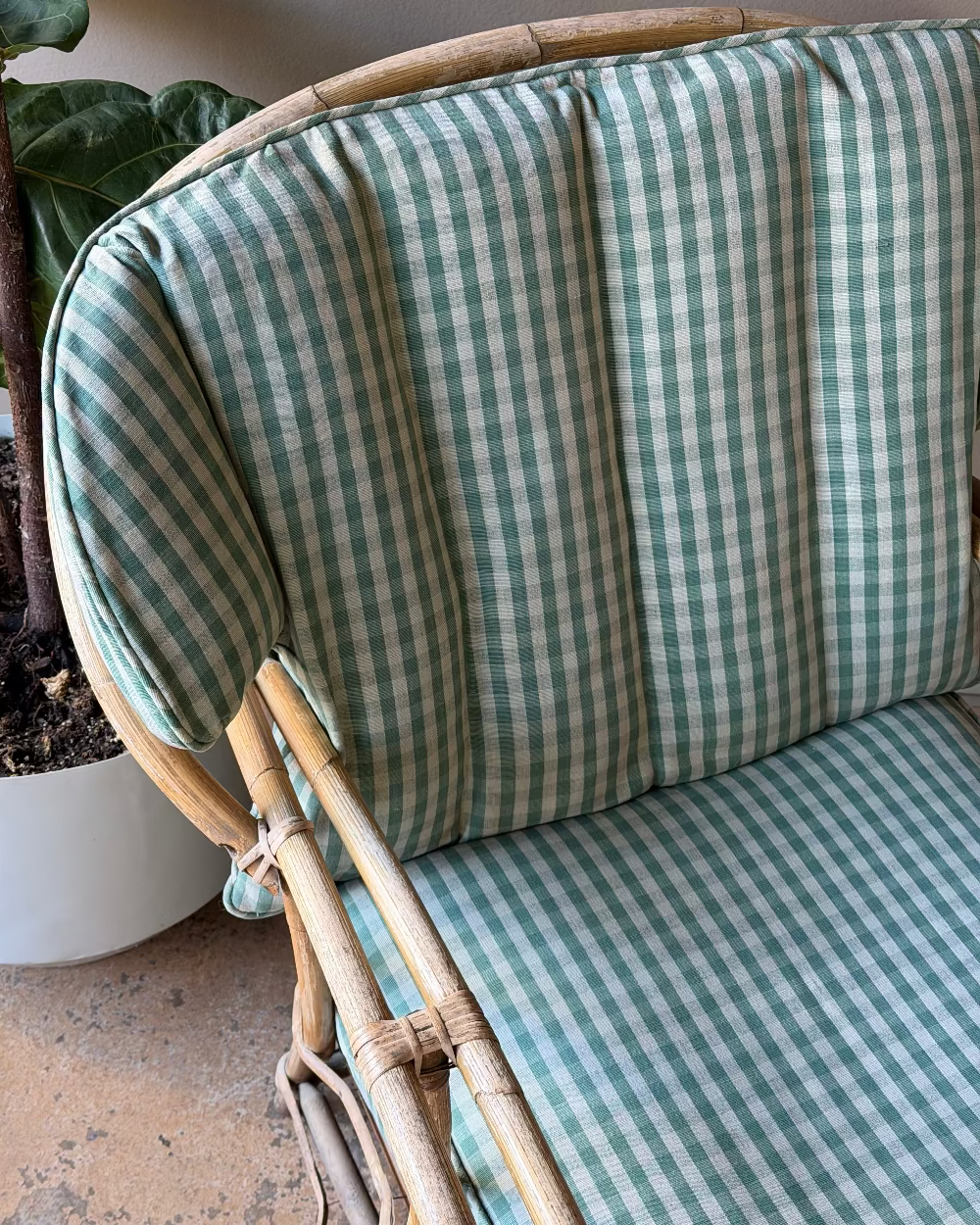 Vintage Rattan 'Wingback'