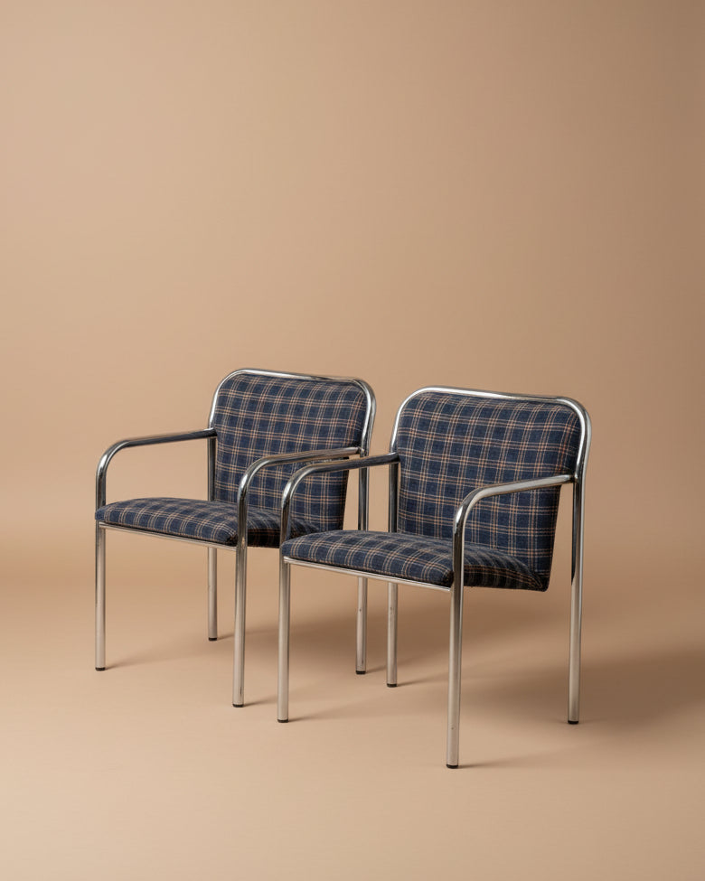 Tubular Chrome Armchairs