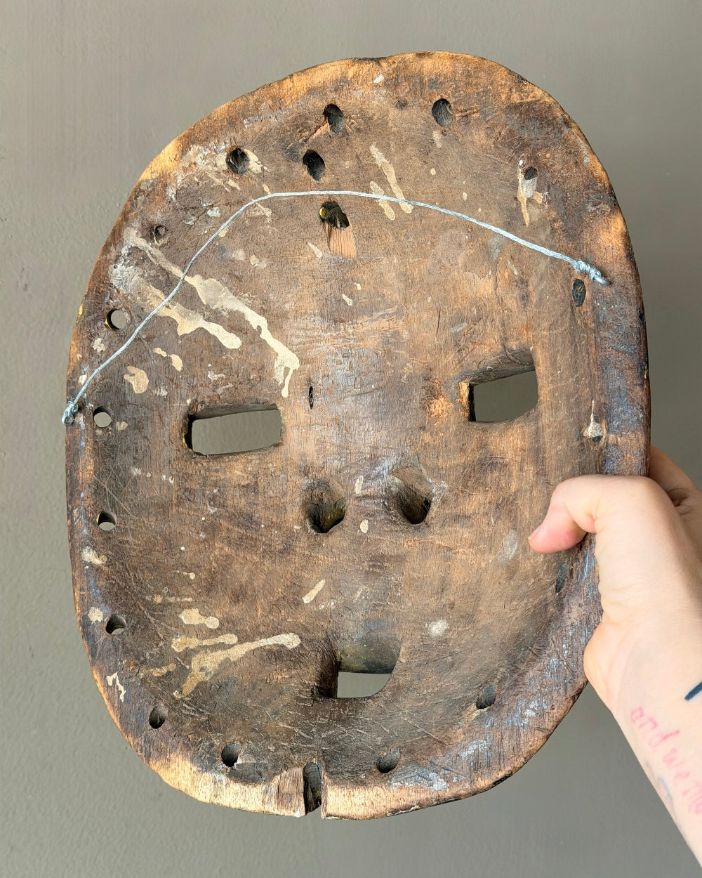 Ceremonial Moon Mask in Yellow