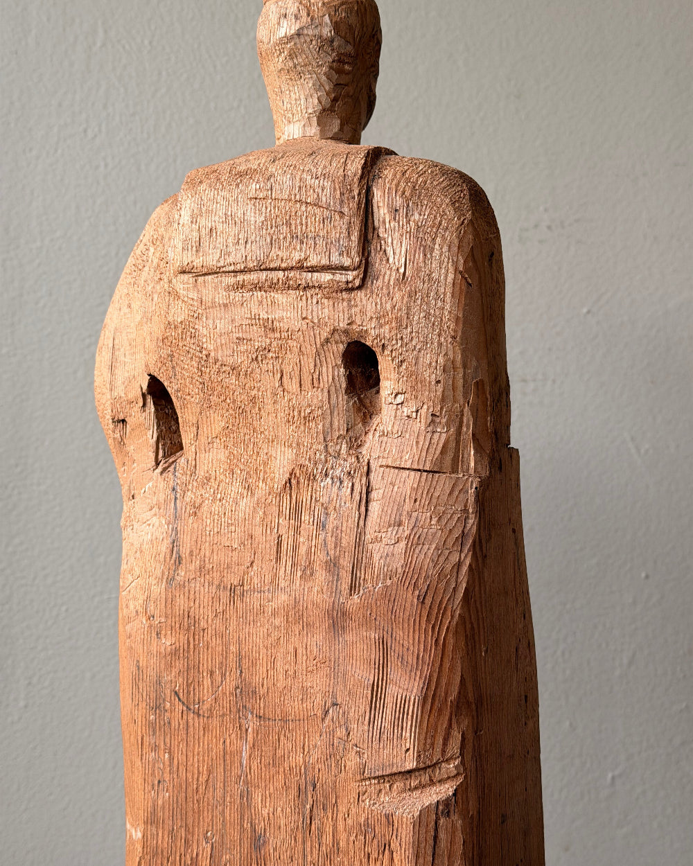 Folk Art Carved Wood Sailor