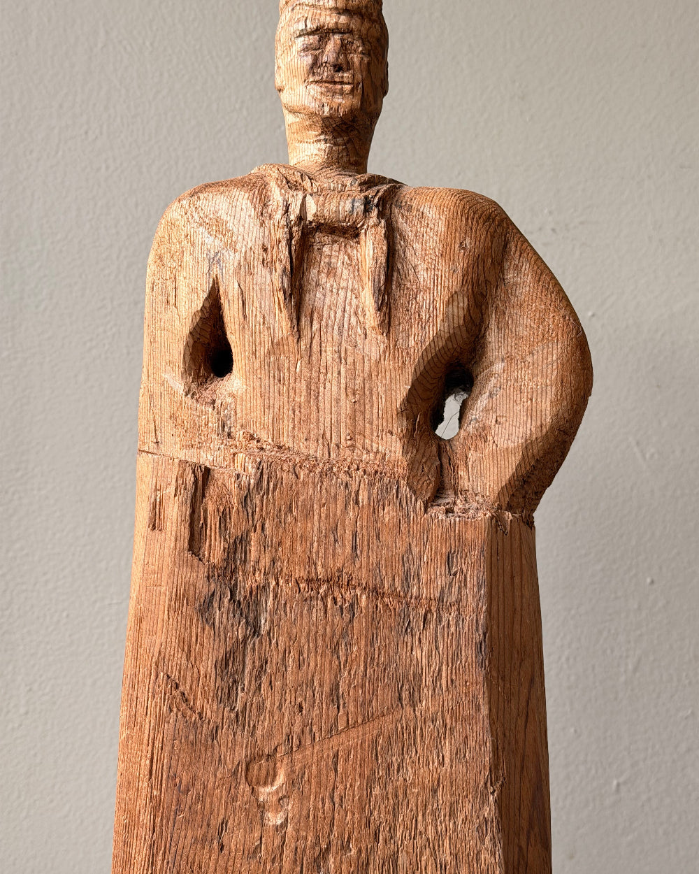 Folk Art Carved Wood Sailor
