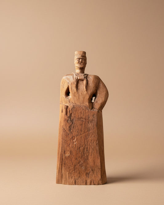 Folk Art Carved Wood Sailor
