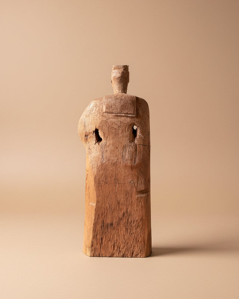 Folk Art Carved Wood Sailor