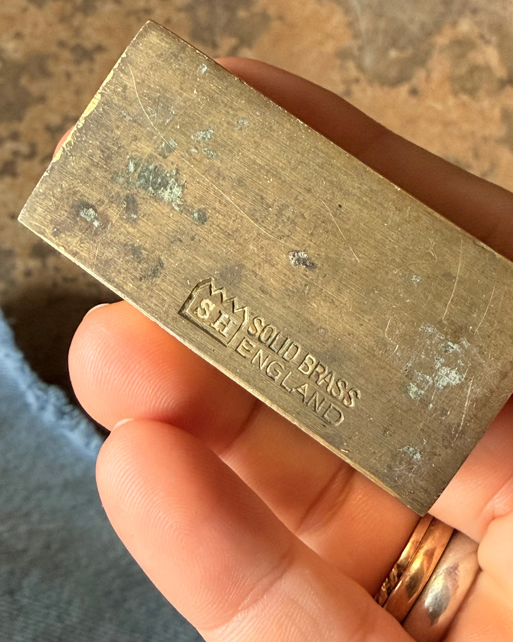 Solid Brass Paperweight Set