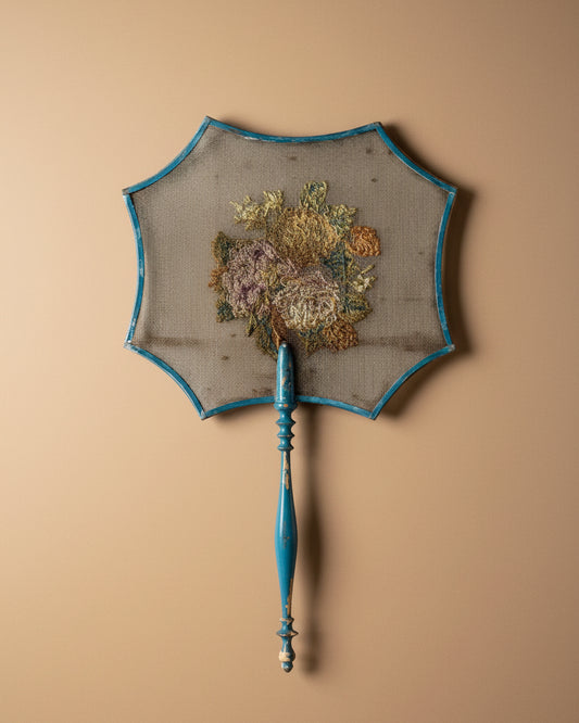 Victorian Face Screen in Blue