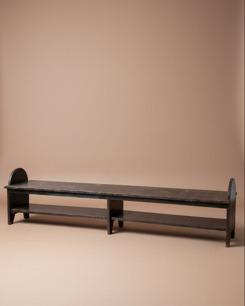 Long Primitive Bench In Green