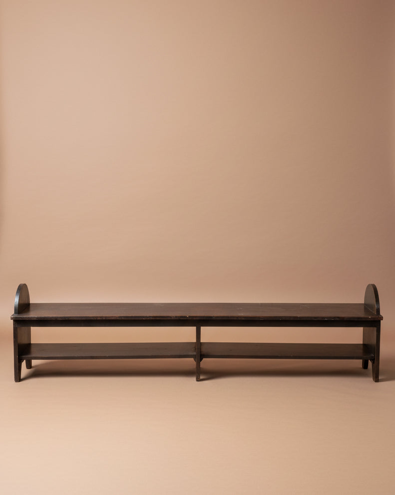 Long Primitive Bench In Green