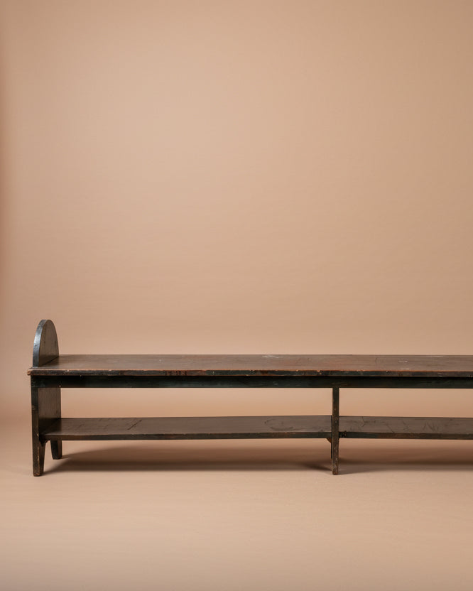 Long Primitive Bench In Green