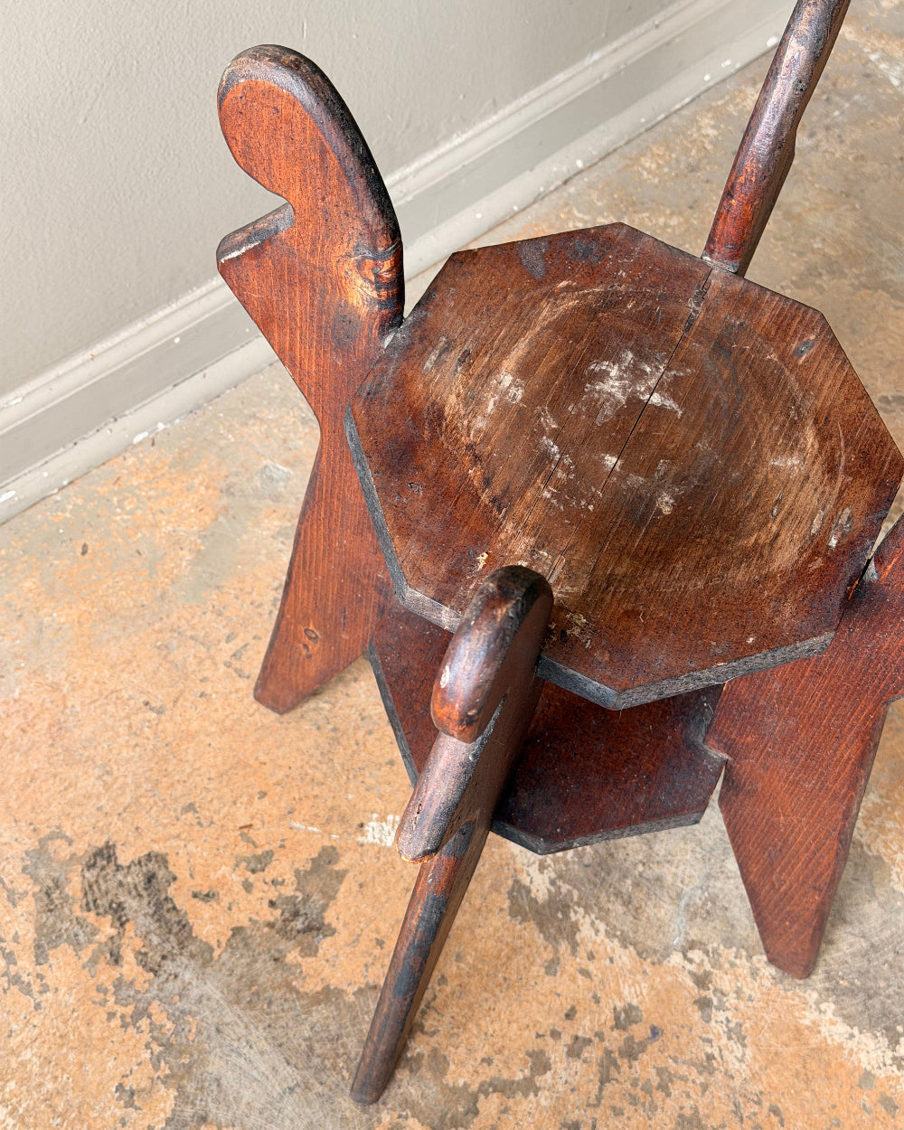 Folk Art Tiered Pedestal
