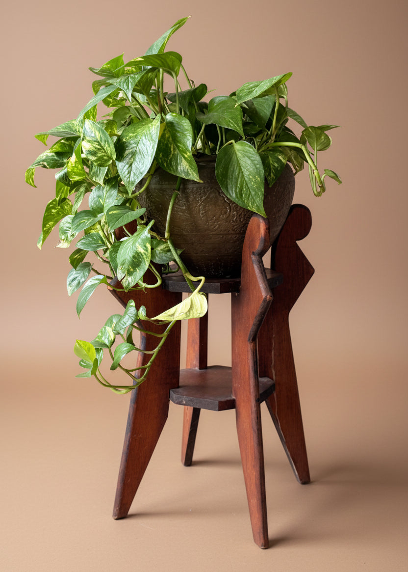 Folk Art Tiered Pedestal