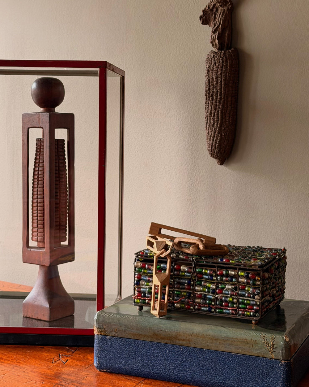 Vintage Red Display Case