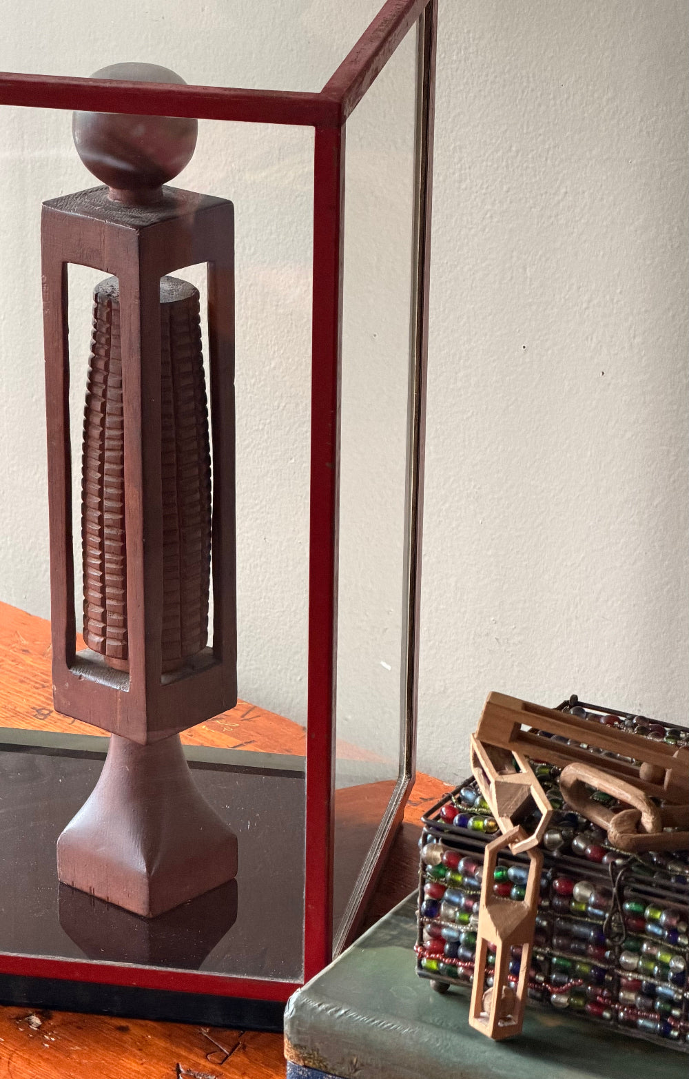 Vintage Red Display Case