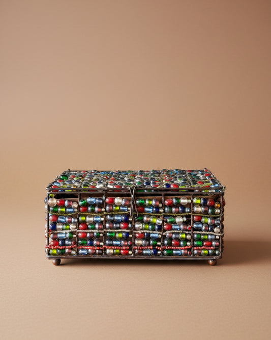 Glass Beaded Storage Box