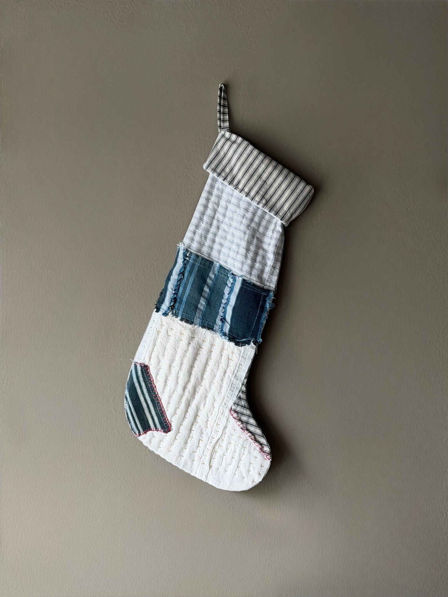 Collaged Stocking no.4 | Hadley Clark