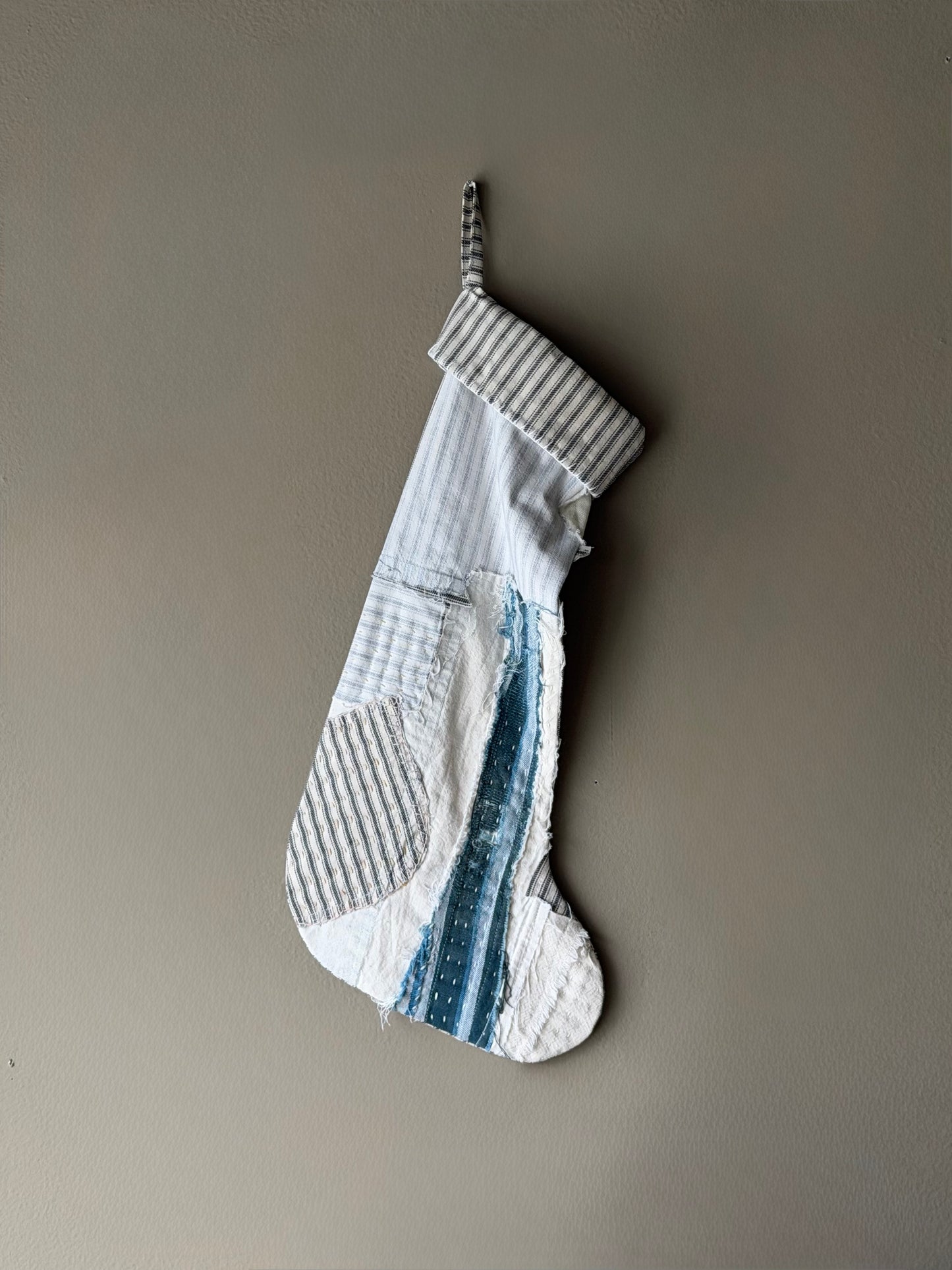 Collaged Stocking no.6 | Hadley Clark