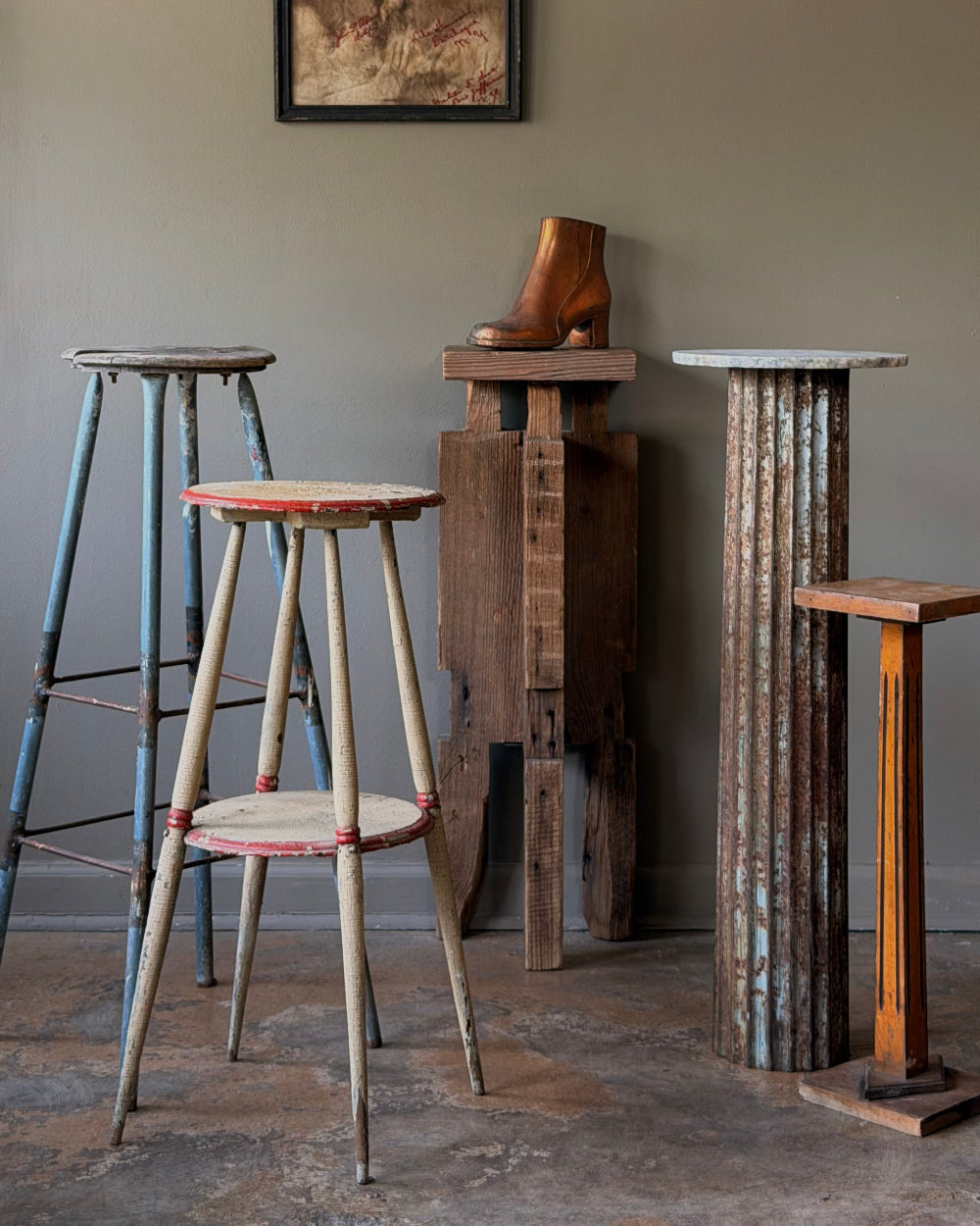 Primitive Two Tier Pedestal