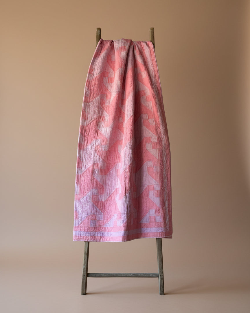 Vintage Quilt in Pink & Lilac