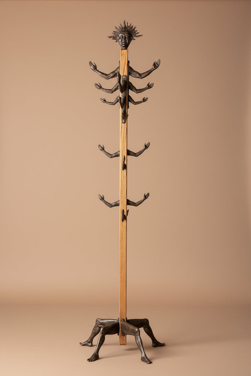 Cast Bronze Coat Rack