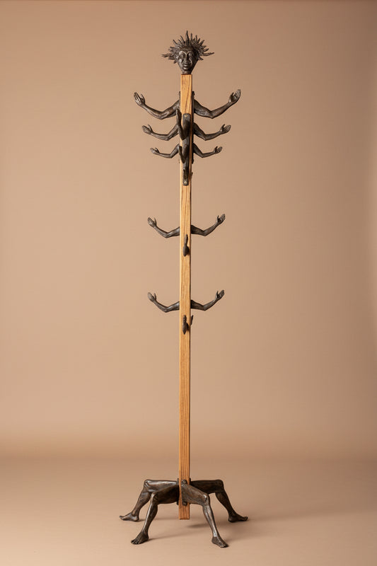 Cast Bronze Coat Rack