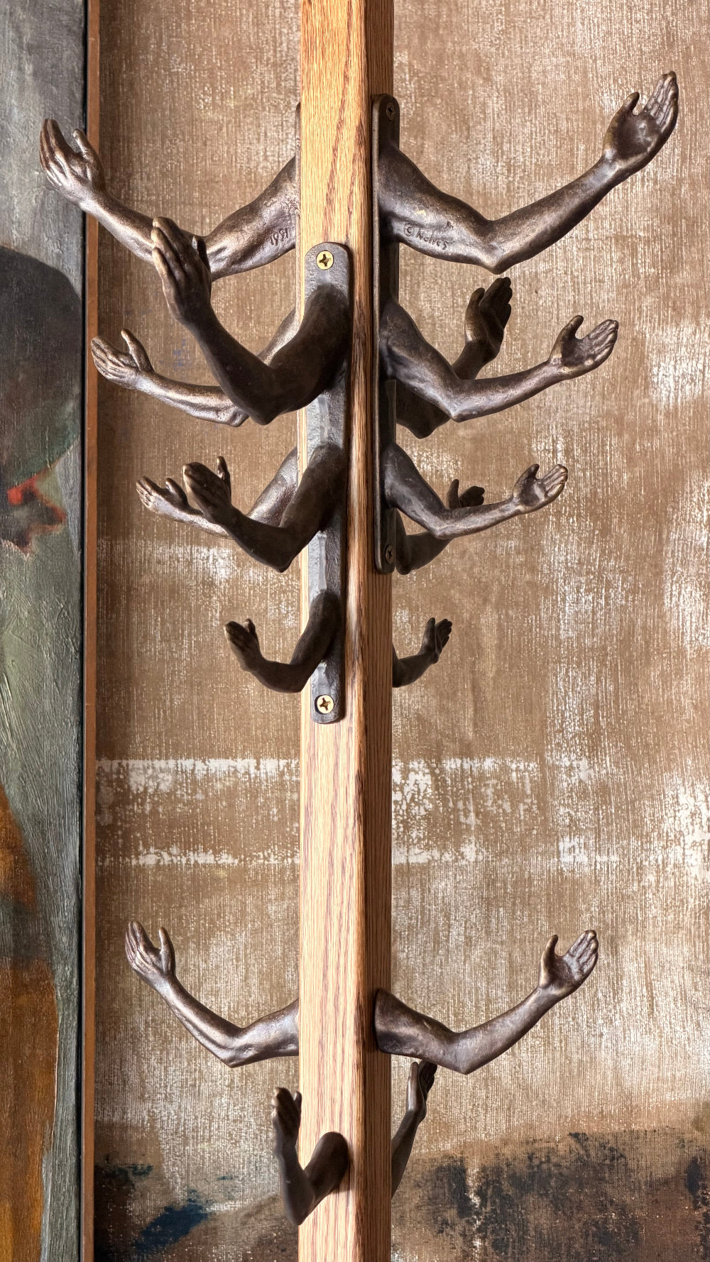 Cast Bronze Coat Rack