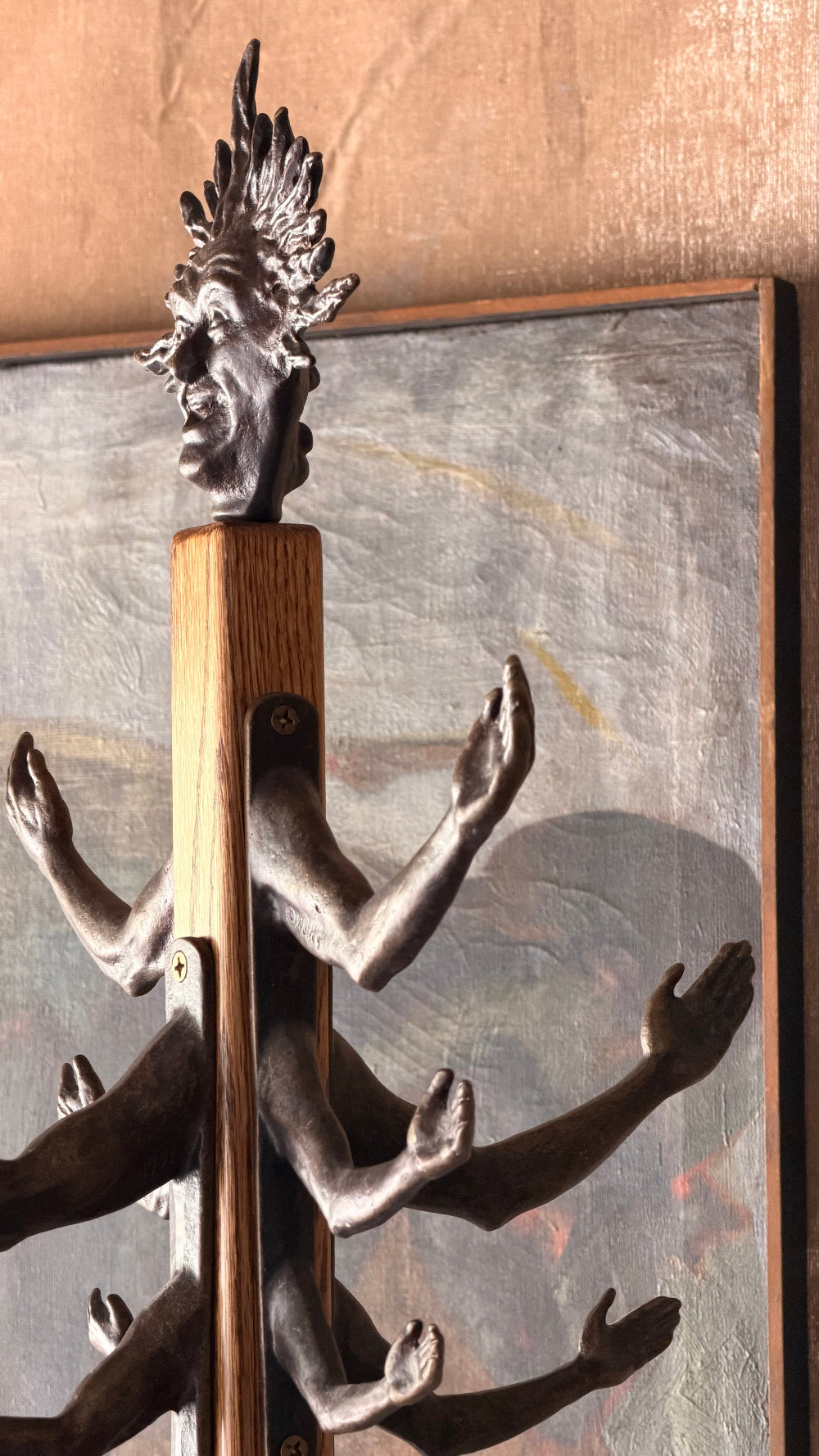 Cast Bronze Coat Rack