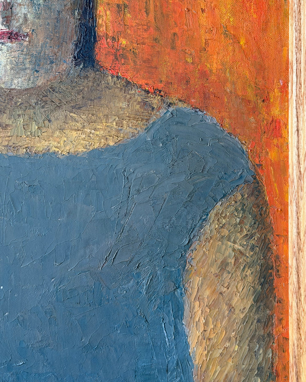Portrait of Woman in Blue Dress