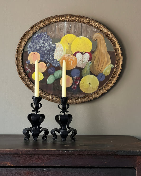 Wrought Iron Candlesticks