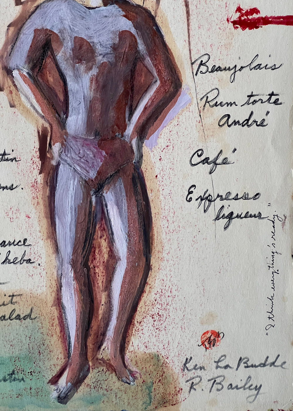 1968 Original Thanksgiving Menu