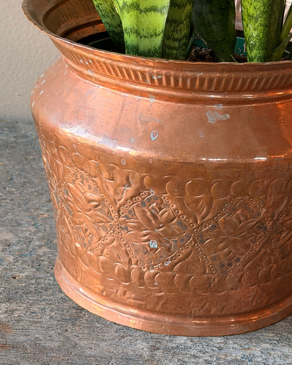 Pressed Copper Planter
