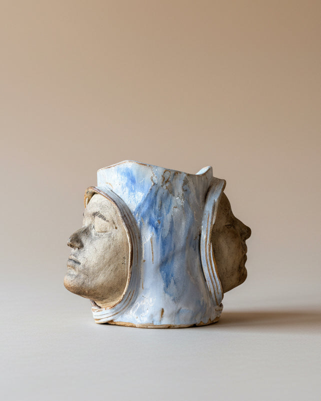 Two Faced Ceramic Planter