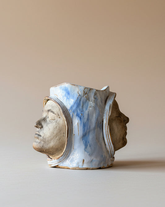 Two Faced Ceramic Planter