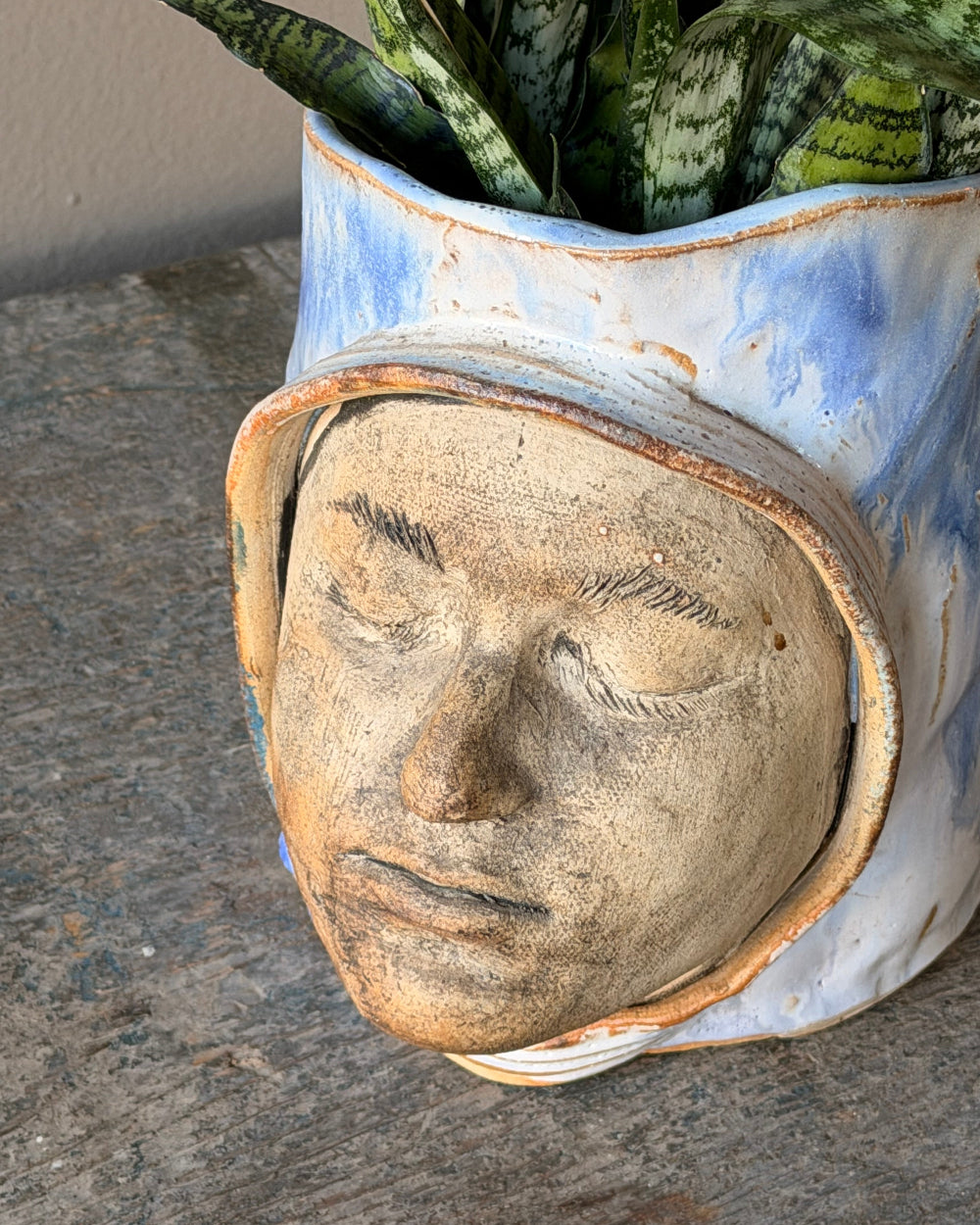 Two Faced Ceramic Planter