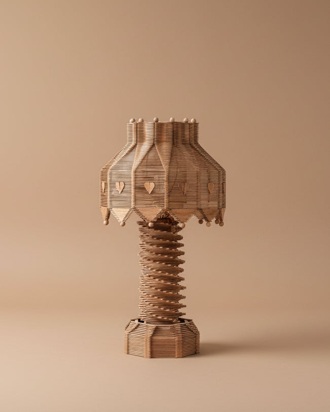 Monumental Popsicle Stick Lamp