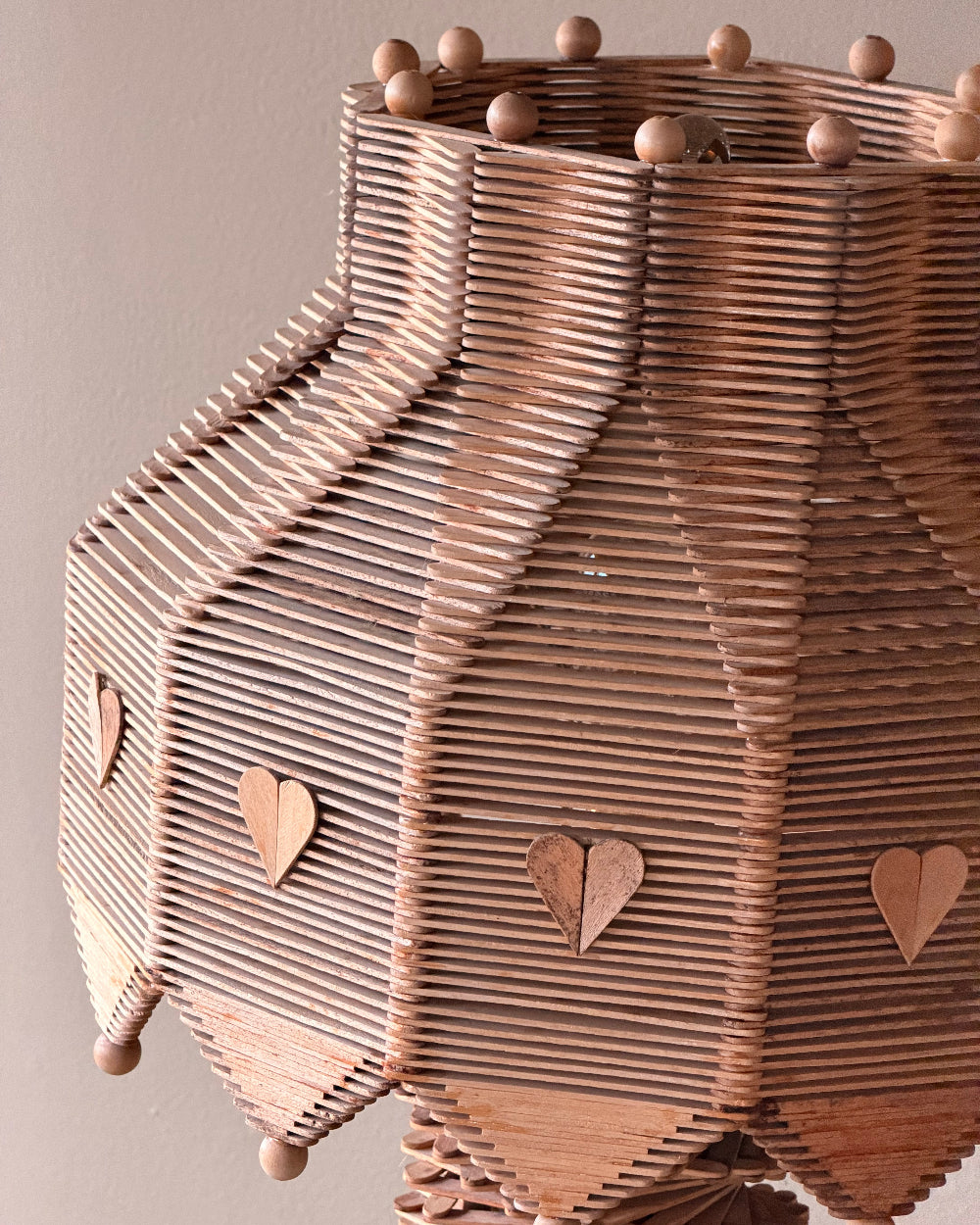 Monumental Popsicle Stick Lamp