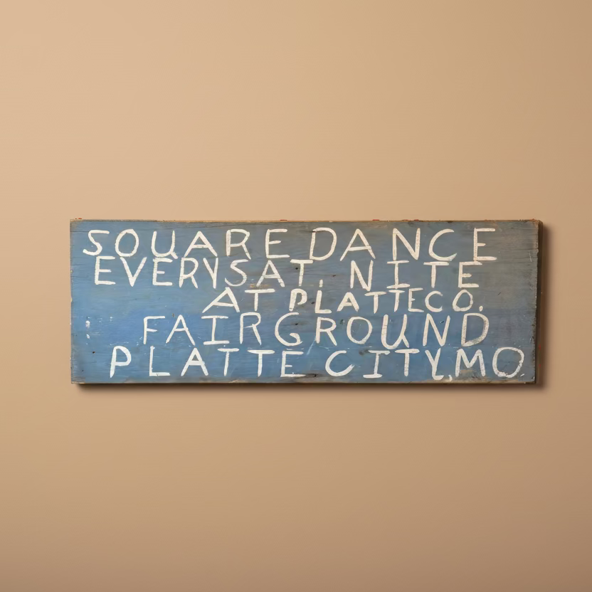 Square Dancing Fairground Sign