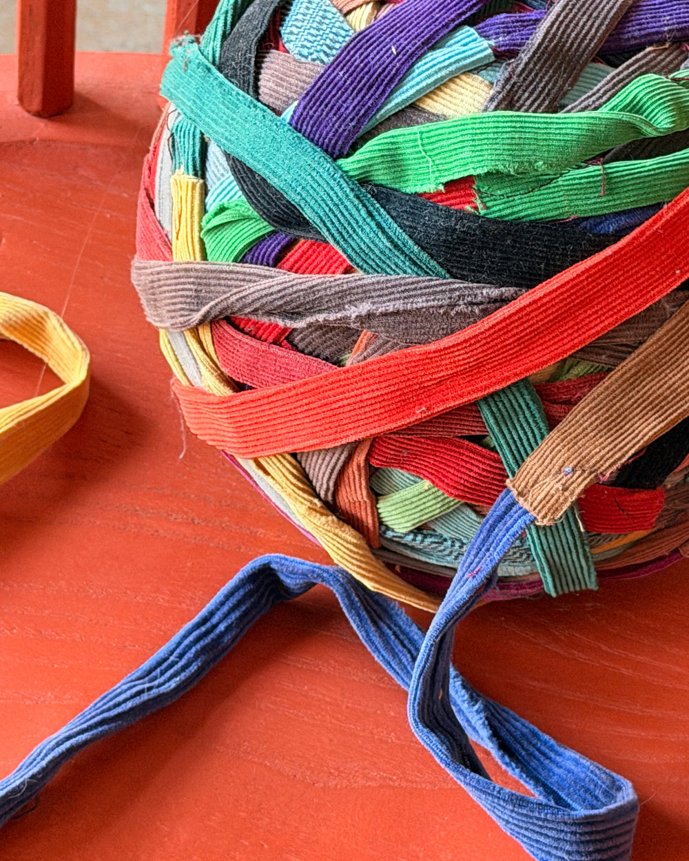 Ball of Corduroy Scrap